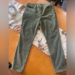 Green cords size 12. Stretchy legging fit.